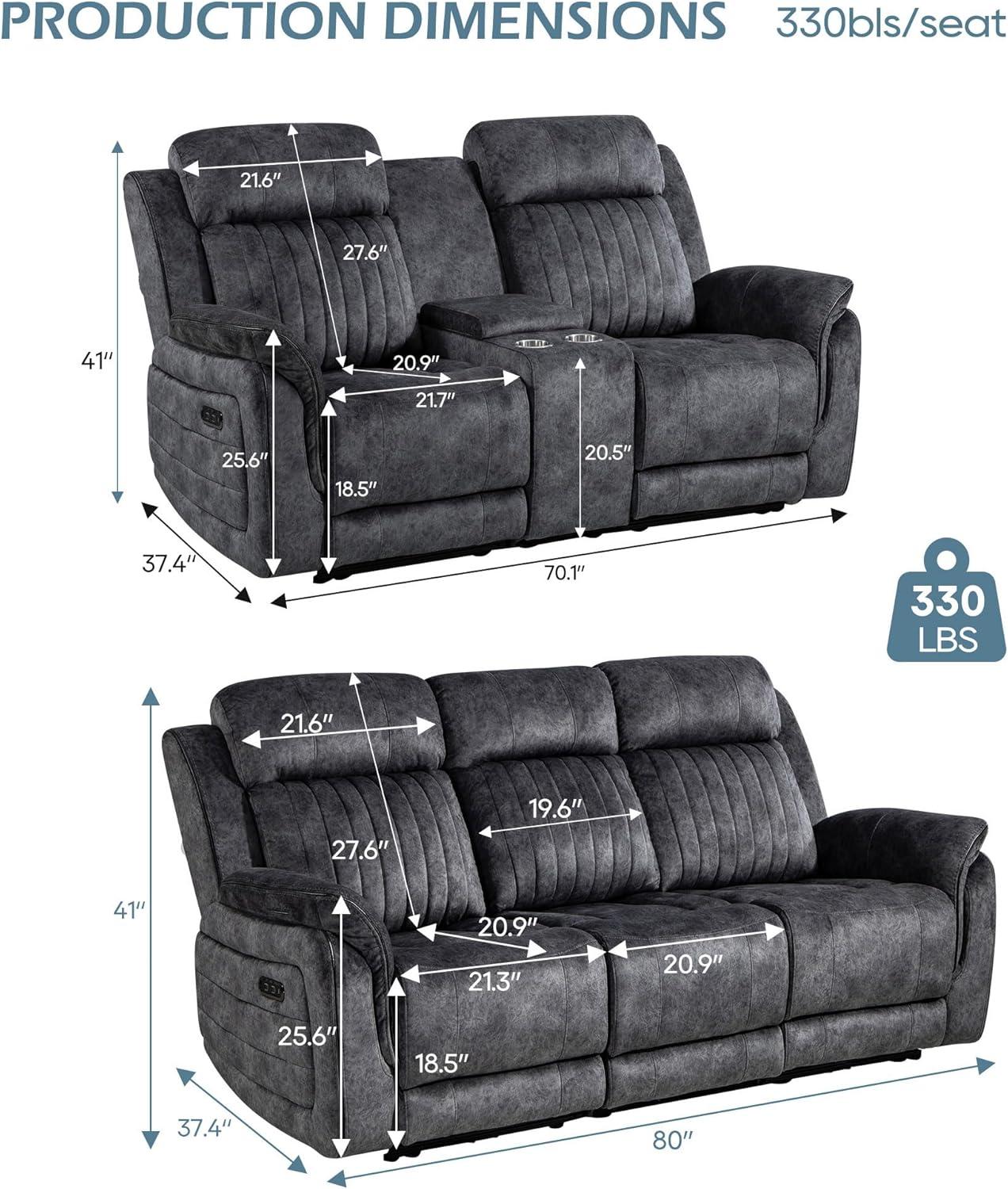 Our Take on the Zero Gravity Power Recliner Sofa Set with USB Ports